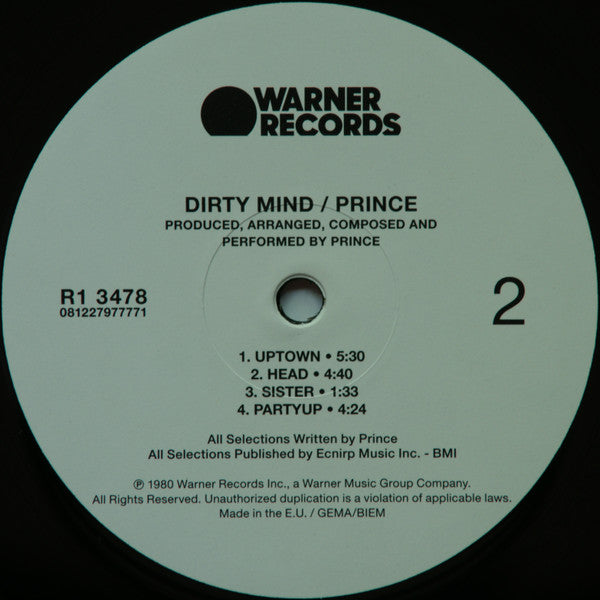 Prince - Dirty Mind - Vinyl Record image 2