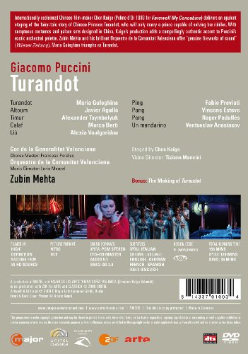 Turandot: Palau De Les Arts Valencia (Mehta) - DVD image 2