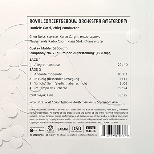 Netherlands Radio Ch - Mahler: 2 - CD image 2