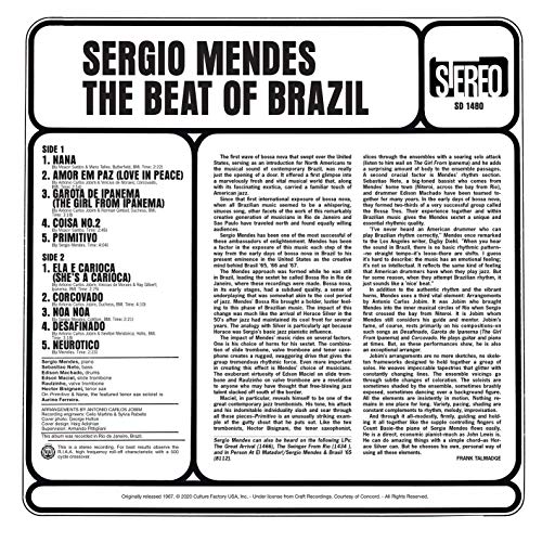 BEAT OF BRAZIL (YELLOW/BLUE BICOLOUR VINYL) - Vinyl Record image 3