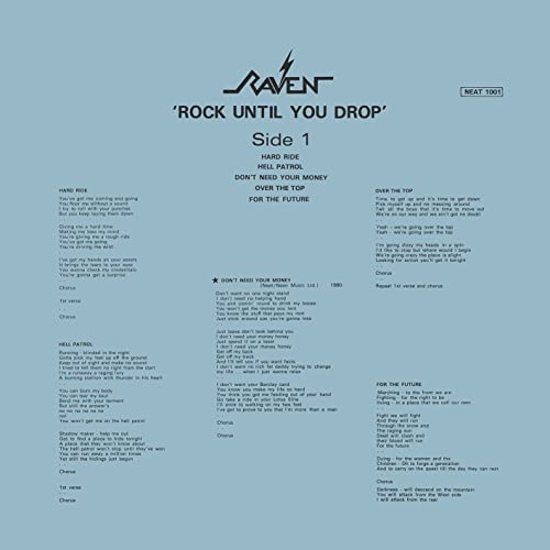 RAVEN - ROCK UNTIL YOU DROP - Vinyl Record image 5