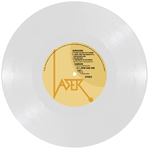 SAMSON - SURVIVORS (MILKY CLEAR) - Vinyl Record image 5
