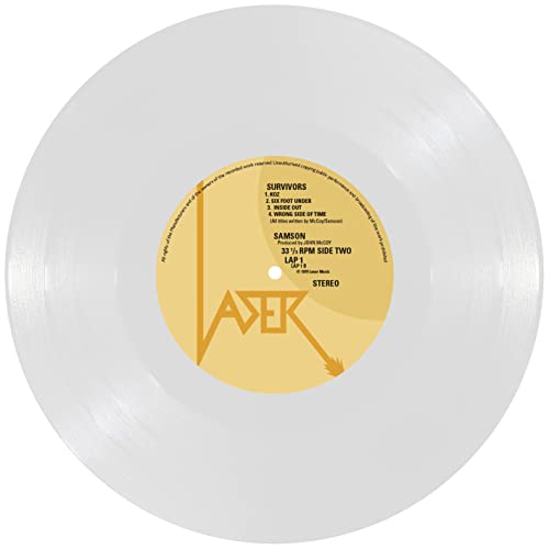 SAMSON - SURVIVORS (MILKY CLEAR) - Vinyl Record image 6