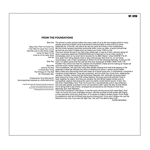 FOUNDATIONS - FROM   (ORANGE SMOKE VINYL) - Vinyl Record image 3
