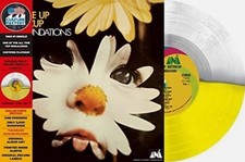 FOUNDATIONS - BUILD ME UP BUTTERCUP (CLEAR/YELLOW SPLIT VINYL) - Vinyl image 1