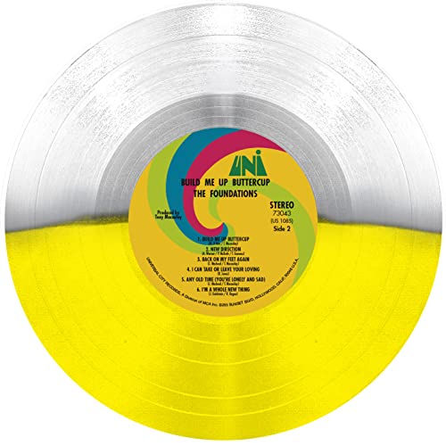 FOUNDATIONS - BUILD ME UP BUTTERCUP (CLEAR/YELLOW SPLIT VINYL) - Vinyl image 6