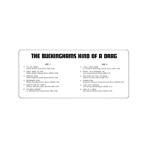BUCKINGHAMS - KIND OF A DRAG - Vinyl Record image 8