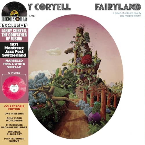 LARRY CORYELL - FAIRYLAND (PINK/WHITE MARBLE VNYL) (RSD 2022) - Vinyl image 1