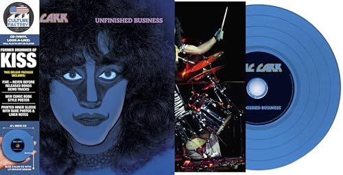 ERIC CARR - UNFINISHED BUSINESS (BLUE VINYL CD REPLICA) - CDD image 1
