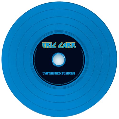 ERIC CARR - UNFINISHED BUSINESS (BLUE VINYL CD REPLICA) - CDD image 5