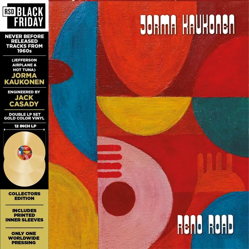 JORMA KAUKONEN & JAC - RENO ROAD  - BLACK FRIDAY 2024 (GOLD VINYL 2LP) image 1