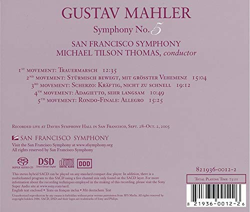 Gustav Mahler - Symphony No. 5 - SACD image 3