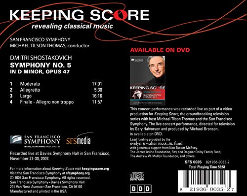 San Francisco Sympho - Shostakovich: Symphony No. 5 - CD image 3