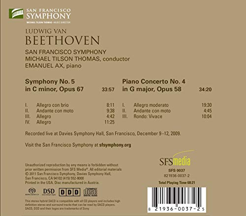 San Francisco Sympho - Beethoven: Symphony No. 5 & Pi - CD image 3