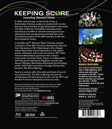 San Francisco Sympho - Keeping Score - Stravinsky's R - BLURAY image 3