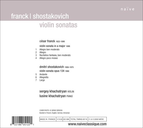 SERGEY & LUSINE KHAC - VIOLIN SONATAS - CD ALBUM image 2