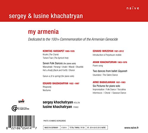 SERGEY & LUSINE KHAC - MY ARMENIA - CD ALBUM image 2