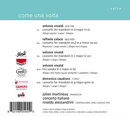 Concerto Italiano - Julien Martineau: Come Una Volta - CD image 2