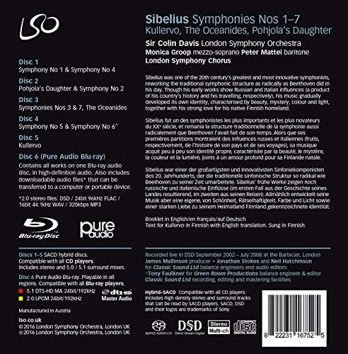 Jean Sibelius - Symphonies Nos. 1-7: Kullervo; The Oceanides; Pohjola' image 2