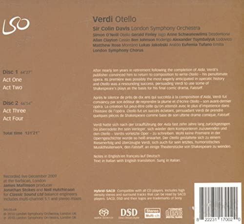 VARIOUS - VERDI / OTELLO - CD ALBUM image 2