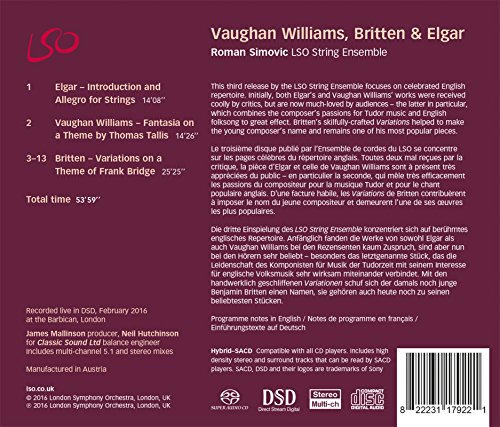 Ralph Vaughan Willia - Vaughan Williams: Fantasia On a Theme By Thomas image 2