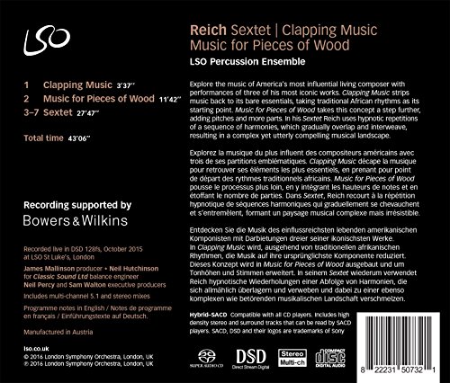 Steve Reich - Sextet | Clapping Music | Music For Pieces Of Wood - SAC image 2