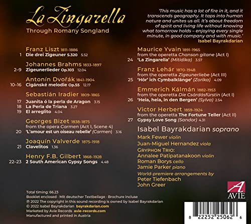 La Zingarella: Through Romany Songland - CD image 2