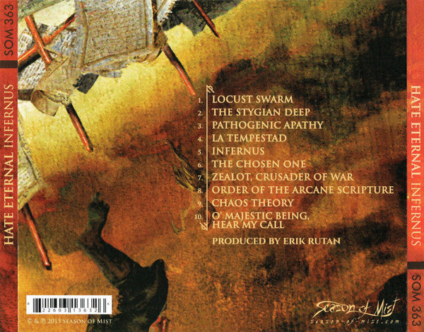 HATE ETERNAL - INFERNUS - CD image 3