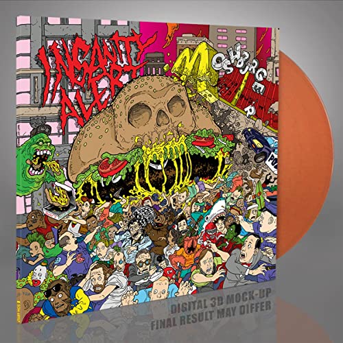 INSANITY ALERT - MOSHBURGER (TRANSPARENT ORANGE VINYL) - Vinyl Record image 1