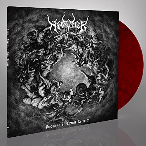 NECROFIER - PROPHECIES OF ETERNAL DARKNESS (TRANSPARENT RED & BLACK MAR image 1