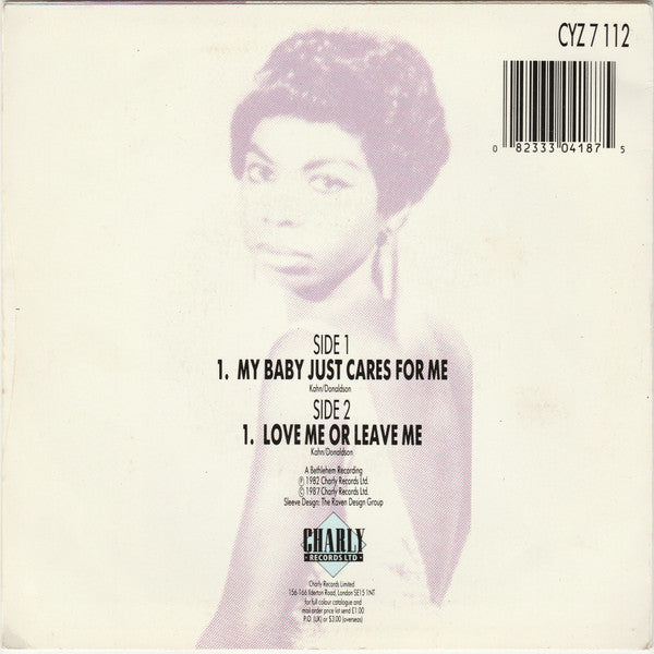 Nina Simone - My Baby Just Cares For Me - Used Vinyl Record 7" image 2
