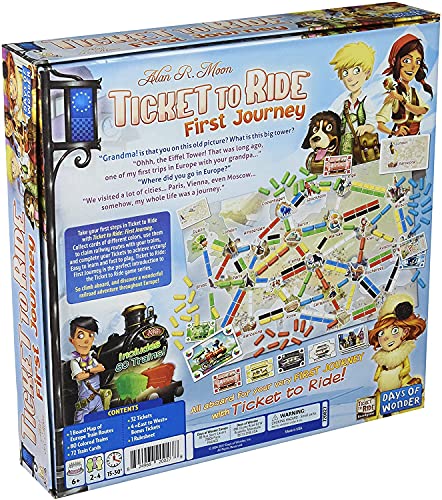 Ticket to Ride : First Journey Europe Board Game - Non-book item image 2