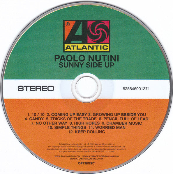 Paolo Nutini - Sunny Side Up - CD image 1