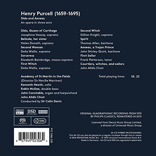 Henry Purcell - : Dido & Aeneas - CD image 2