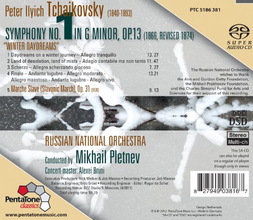 Pyotr Ilyich Tchaiko - : Symphony No. 1 in G Minor Op. 13/... - CD image 2