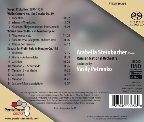 Sergei Prokofiev - 2 Violin Concertos - CD image 2