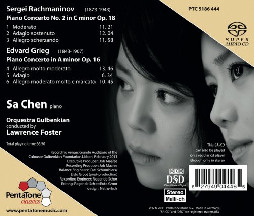 Edvard Grieg - : Piano Concerto in a Minor Op. 16/... - CD image 2