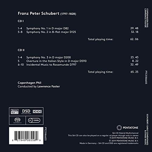 Franz Schubert - Schubert: Early Symphonies and Stage Music - SAC2 image 2