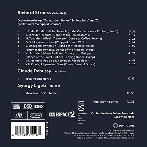 Richard Strauss - Schlagobers • Jeux • Melodien - SACD image 2