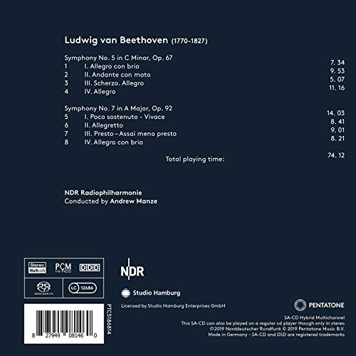 Ludwig van Beethoven - Beethoven: Symphonies 5 & 7 - CD image 2