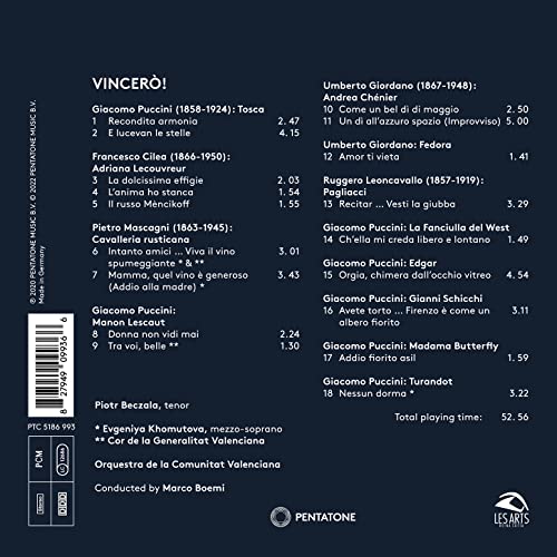 PIOTR BECZALA  ORQUE - VINCERO! - CD image 2