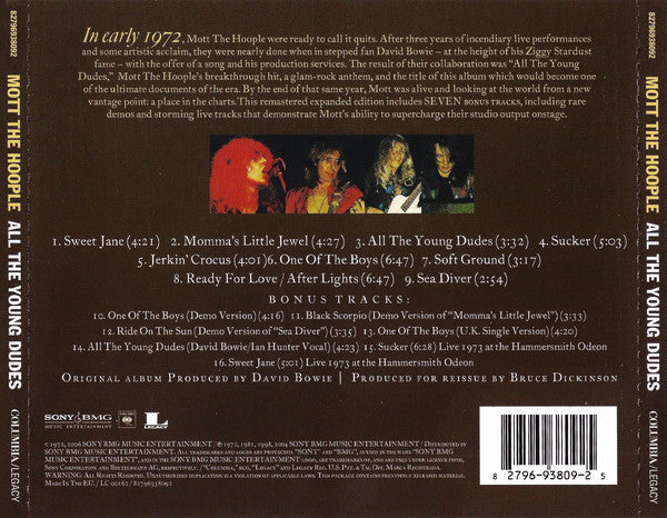 Mott The Hoople - All The Young Dudes - CD image 3