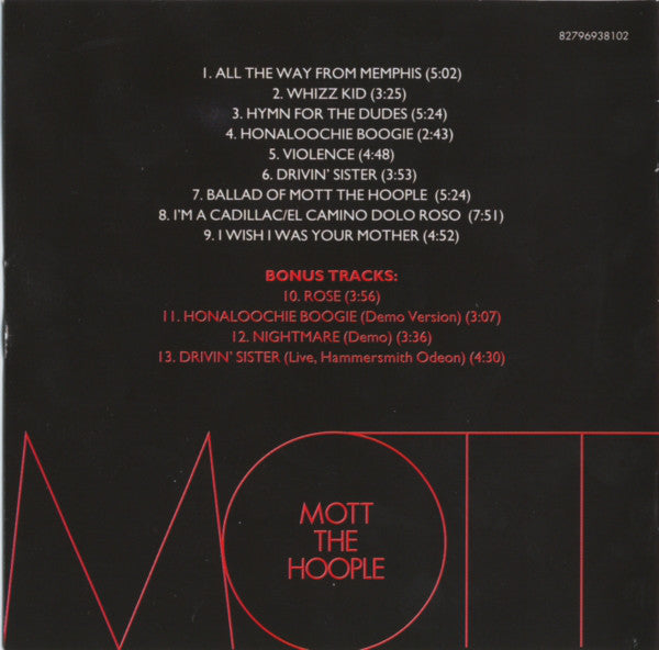 Mott The Hoople - Mott - CD image 2