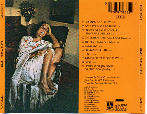 Joan Baez - Diamonds & Rust - CD image 2