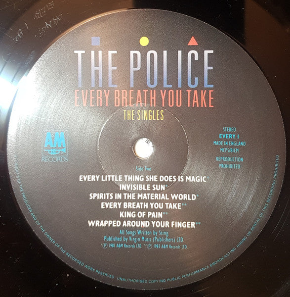 Police - Every Breath You Take (The Singles) - Used Vinyl Record image 4