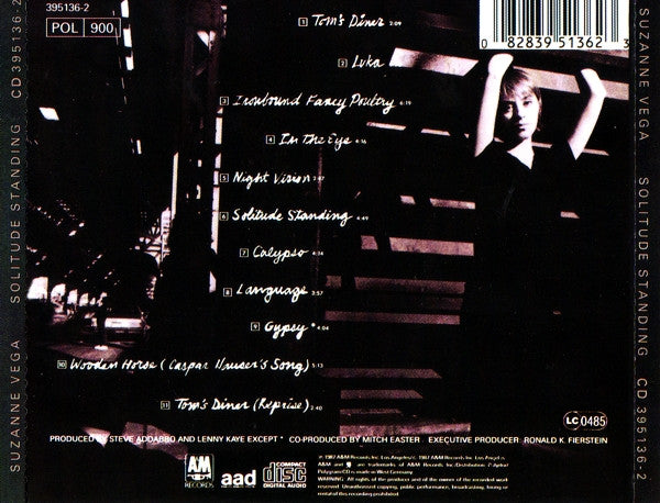 Suzanne Vega - Solitude Standing - CD image 3