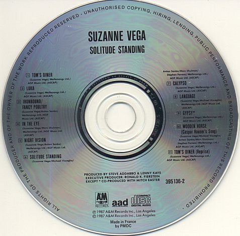 Suzanne Vega - Solitude Standing - CD image 4