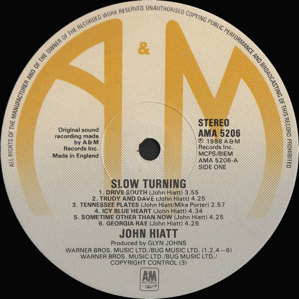 John Hiatt - Slow Turning - Used Vinyl Record image 5