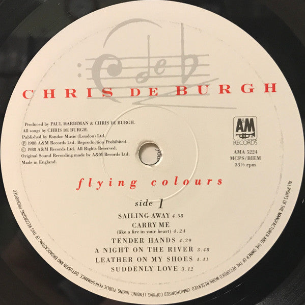 Chris de Burgh - Flying Colours - Used Vinyl Record image 3