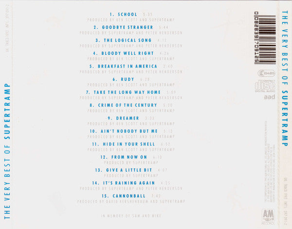 Supertramp - Very Best Of - CD image 2